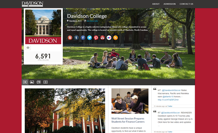 Davidson Social Hub Page